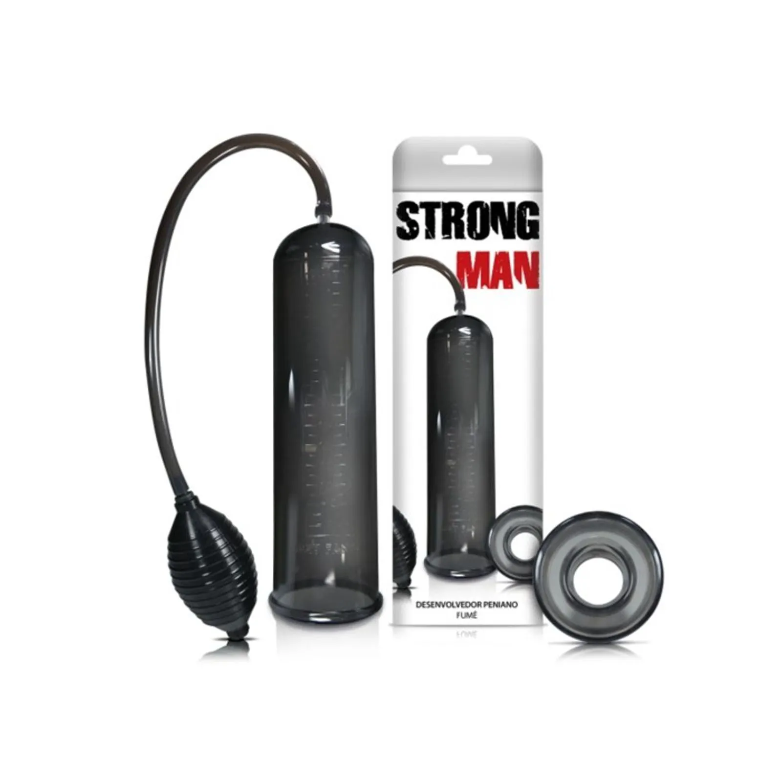 Bomba Peniana Strong Man Fumê com Pera de Pressão - Sexy Fantasy