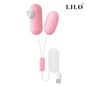 Cápsula vibratória, USB. Com estímulos de sucção, possui 12 modos de vibração e pulsação - LILO