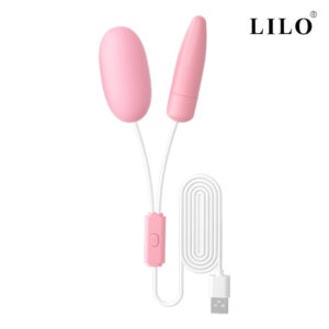 Cápsula vibratória Dupla USB. Com 2 bullets, possui 12 modos de vibração - LILO