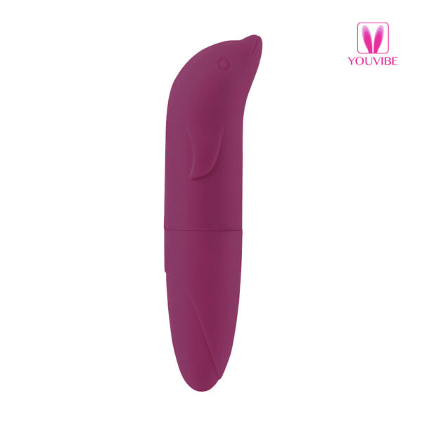 Vibrador Golfinho Ponto G Aveludado Disponível em Várias Cores com 1 Modo de Vibração - Imagem 44