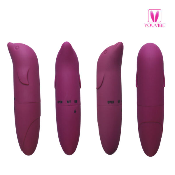 Vibrador Golfinho Ponto G Aveludado Disponível em Várias Cores com 1 Modo de Vibração - Imagem 45