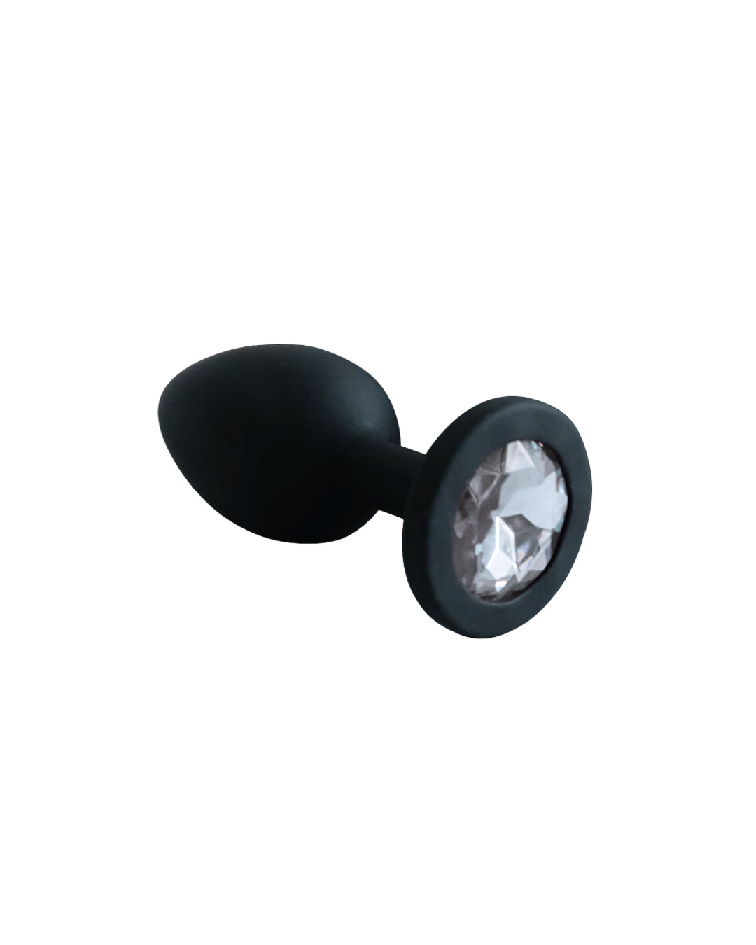 Plug Anal Redondo em Silicone Preto - Tamanho P