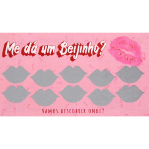 RASPADINHA UNITÁRIA SENSUAL LOVE - Me da um beijinho?