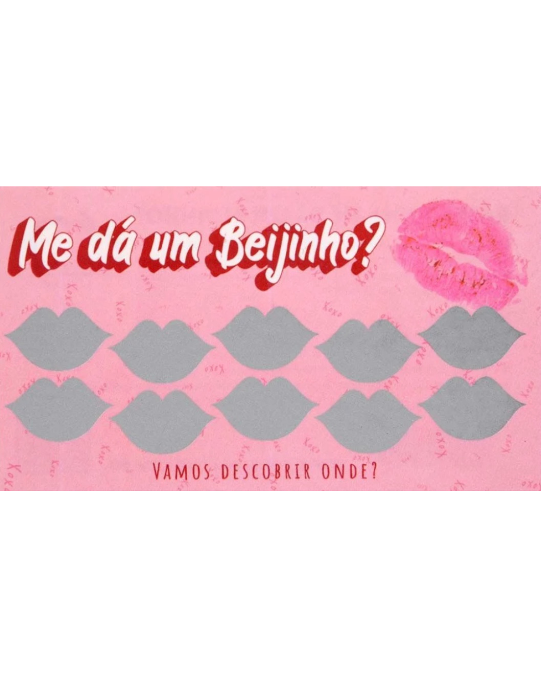 RASPADINHA UNITÁRIA SENSUAL LOVE - Me da um beijinho?