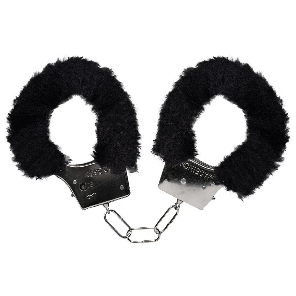 ALGEMAS DO AMOR METAL COM PELÚCIA SEXY IMPORT PRETO