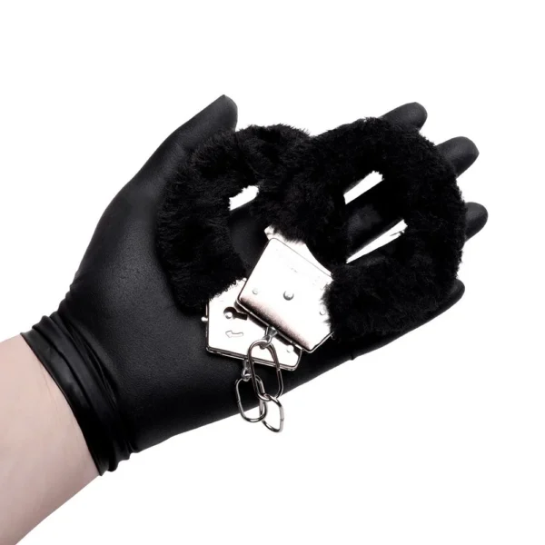 ALGEMAS DO AMOR METAL COM PELÚCIA SEXY IMPORT PRETO - Imagem 3