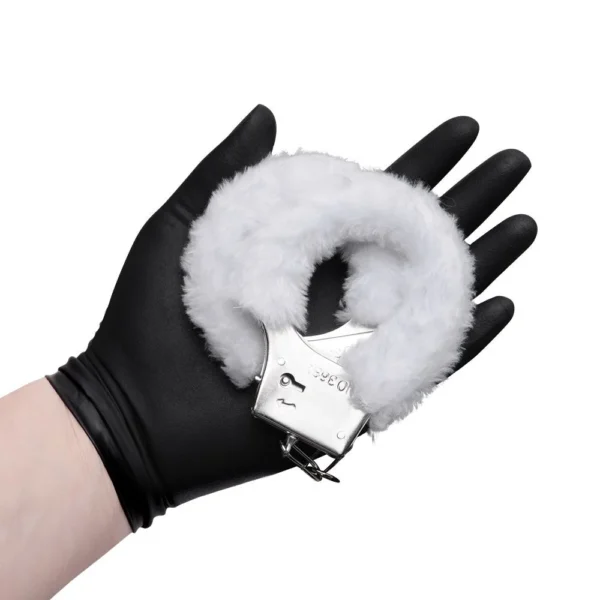ALGEMAS DO AMOR METAL COM PELÚCIA SEXY IMPORT BRANCO - Imagem 3