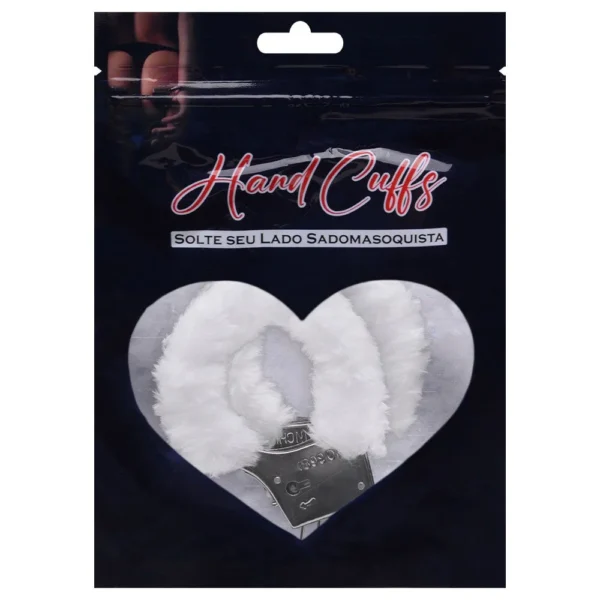 ALGEMAS DO AMOR METAL COM PELÚCIA SEXY IMPORT BRANCO - Imagem 4