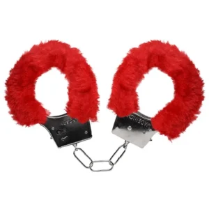 ALGEMAS DO AMOR METAL COM PELÚCIA SEXY IMPORT VERMELHO