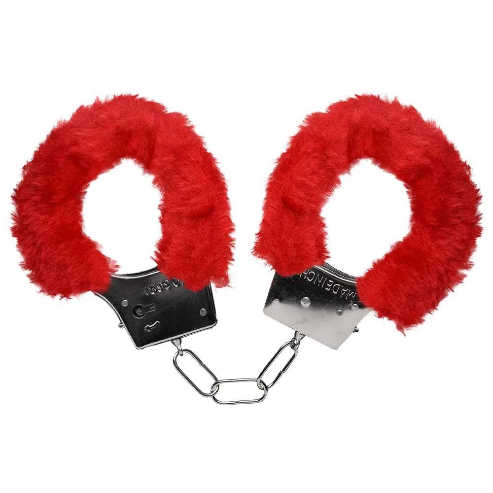 ALGEMAS DO AMOR METAL COM PELÚCIA SEXY IMPORT VERMELHO