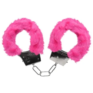 ALGEMAS DO AMOR METAL COM PELÚCIA SEXY IMPORT ROSA