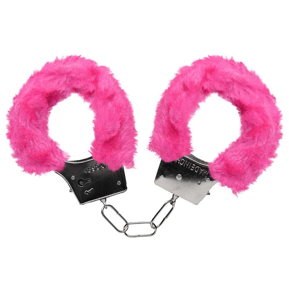 ALGEMAS DO AMOR METAL COM PELÚCIA SEXY IMPORT ROSA