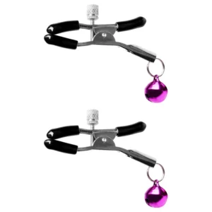Prendedor de Mamilo com Adorno em Metal na cor Roxa - Sexy Import
