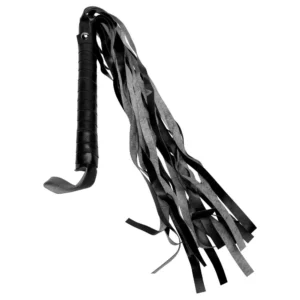 Chicote com Tiras 50cm em Couro Sintético na cor Preta - Sexy Import