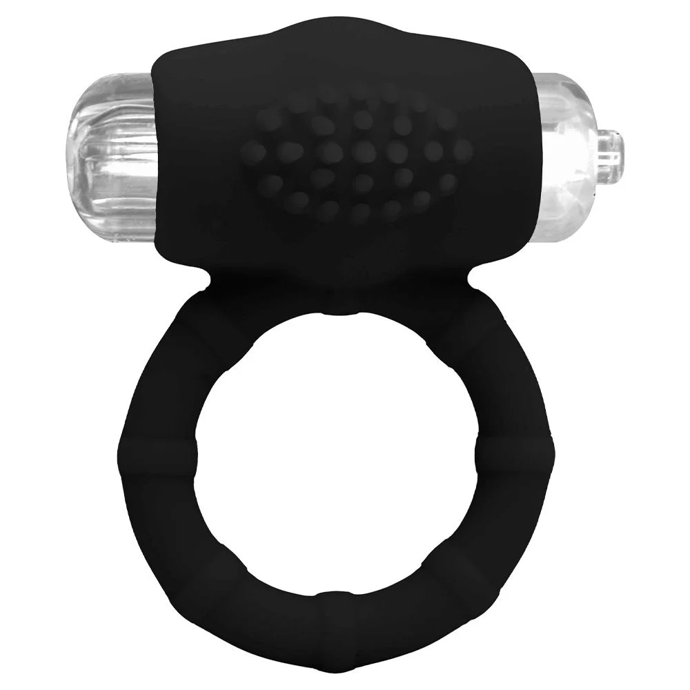 Anel Peniano com Vibrador na cor Preta - YouVibe