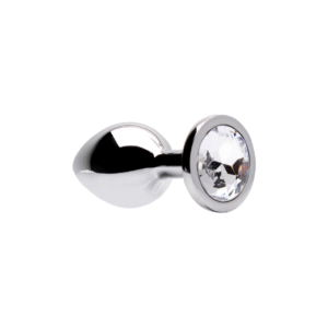 PLUG ANAL METAL COM PEDRA M SENSUAL LOVE