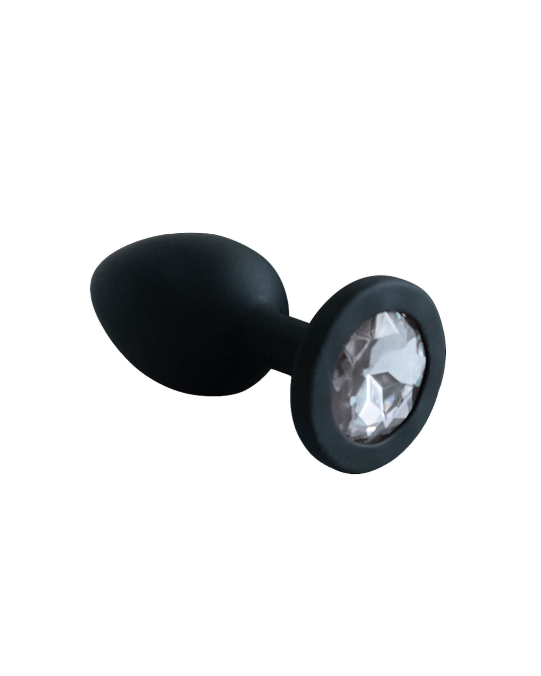 Plug Anal Redondo em Silicone Preto - Tamanho M
