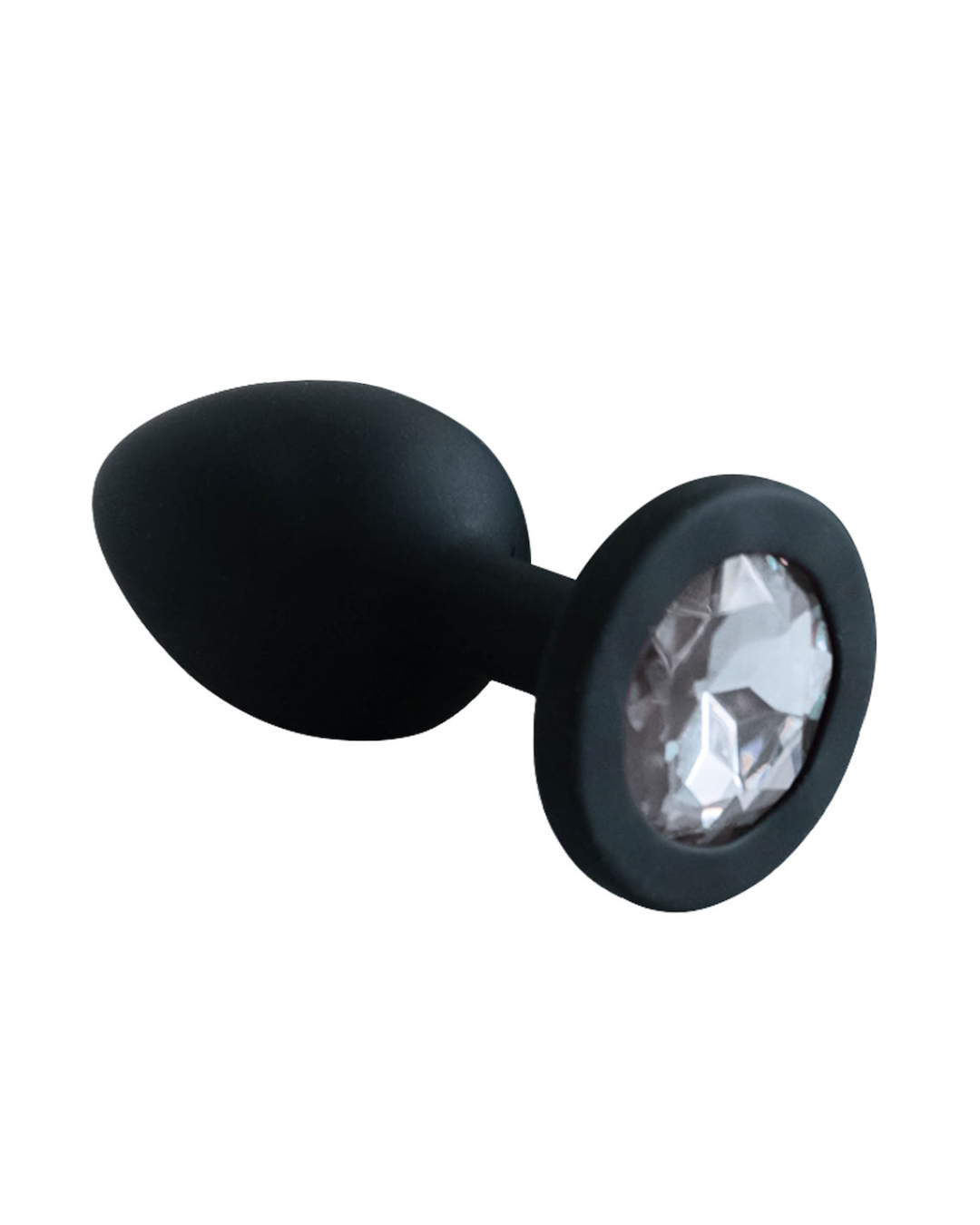 Plug Anal Redondo em Silicone Preto - Tamanho G