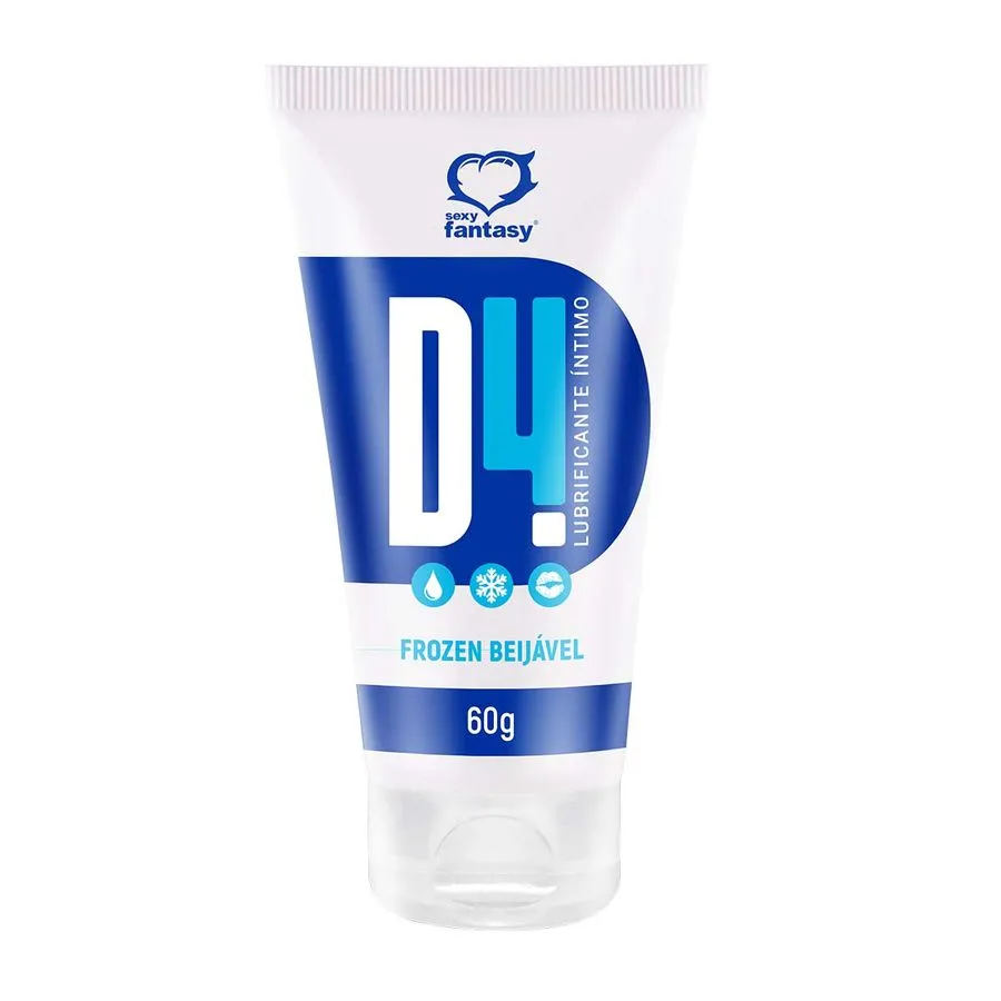 Lubrificante Térmico Beijável D4 Frozen 60g Sexy Fantasy - MENTA