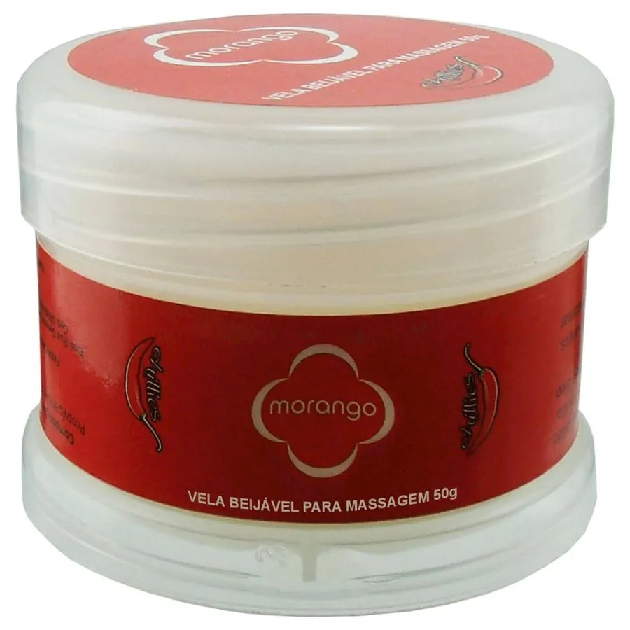 Vela para Massagem Beijável 50g Chillies - MORANGO