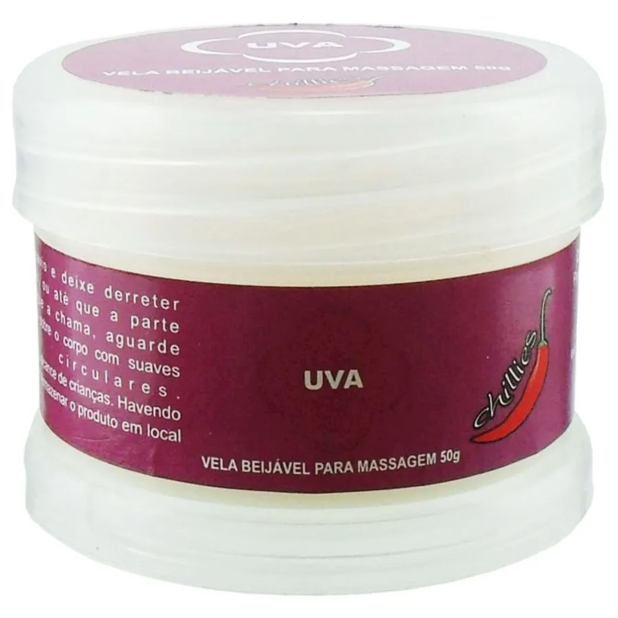 Vela para Massagem Beijável 50g Chillies - UVA