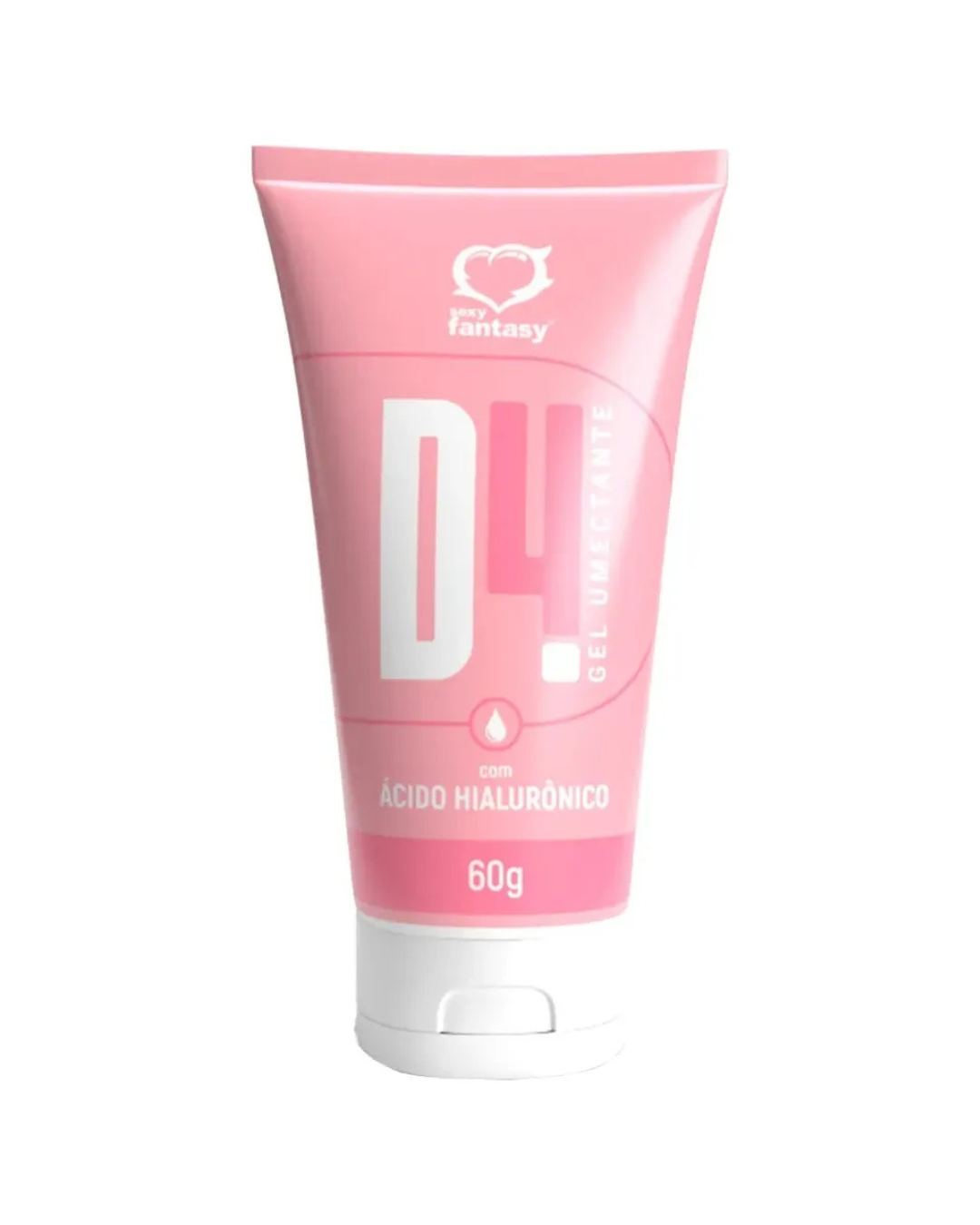 Lubrificante D4 Neutro 60g Sexy Fantasy - ÁCIDO HIALURÔNICO