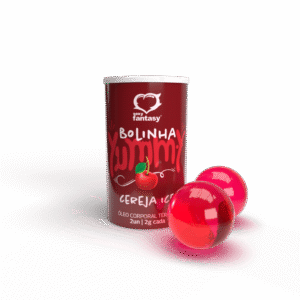 Bolinhas Lubrificantes Térmicas Beijáveis Yummy 2 unidades Sexy Fantassy CEREJA ICE