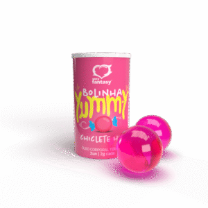 Bolinhas Lubrificantes Térmicas Beijáveis Yummy 2 unidades Sexy Fantassy CHICLETE HOT