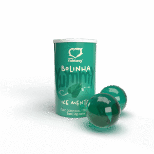 Bolinhas Lubrificantes Térmicas Beijáveis Yummy 2 unidades Sexy Fantassy ICE MENTA