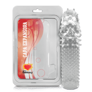 Capa Peniana Expansora em Silicone com Textura - 13cm DE COMPRIMENTO