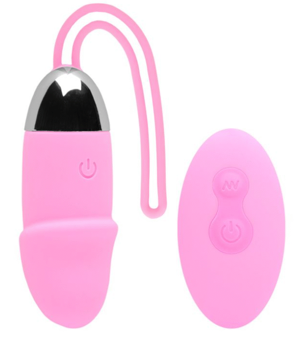 Vibrador Bullet em Formato de Glande na cor Rosa com Controle sem Fio e 10 Modos de Vibração - Imagem 2