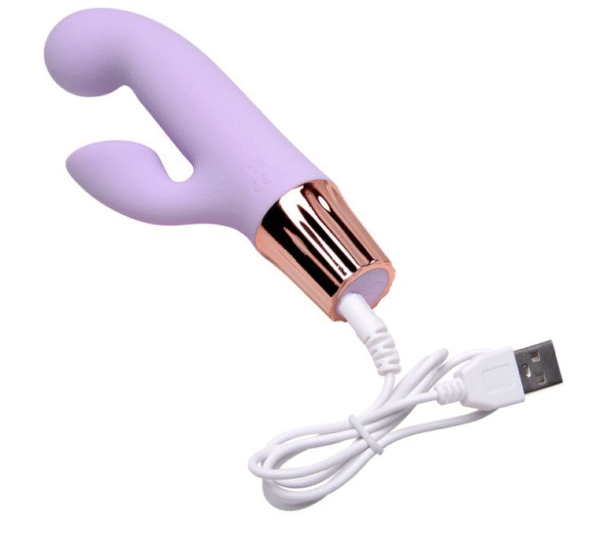 Mini Vibrador com Dupla Estimulação na cor Lilás e 10 Modos de Vibração - Imagem 6
