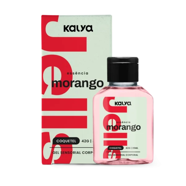 Gel Térmico Beijável Unissex 35gg Kalya JELLS COQUETEL MORANGO
