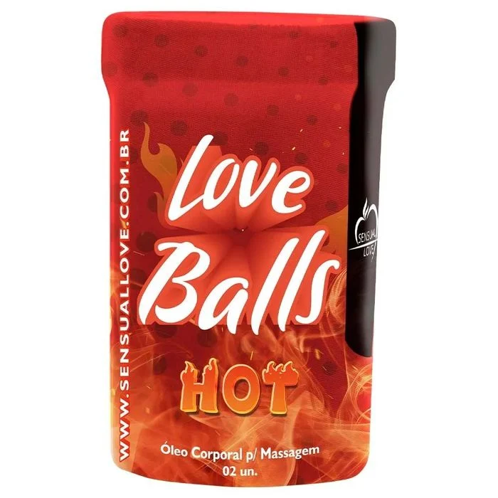 Bolinhas Lubrificantes Térmicas Love Balls 2 unidades Sensual Love HOT