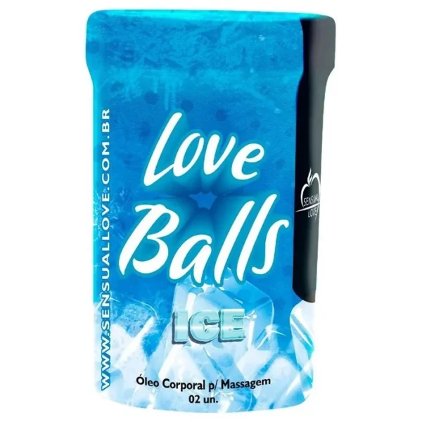 Bolinhas Lubrificantes Térmicas Love Balls 2 unidades Sensual Love ICE