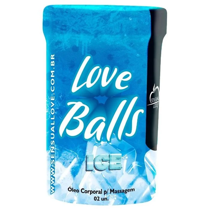 Bolinhas Lubrificantes Térmicas Love Balls 2 unidades Sensual Love ICE