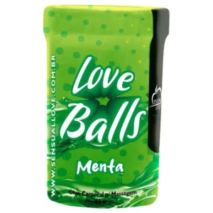 Bolinhas Lubrificantes Beijáveis Love Balls 2 unidades Sensual Love MENTA