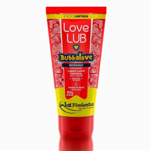 Lubrificante Love Lub Bubbalove 60g La Pimienta MORANGO