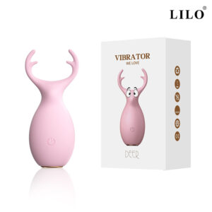 DEER MINI VIBRADOR EM FORMATO DE VEADO COM 10 MODOS DE VIBRAÇÃO - LILO