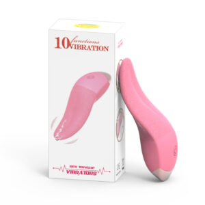 VIBRADOR CLITORIANO EM FORMATO DE LÍNGUA COM 10 MODOS DE VIBRAÇÃO