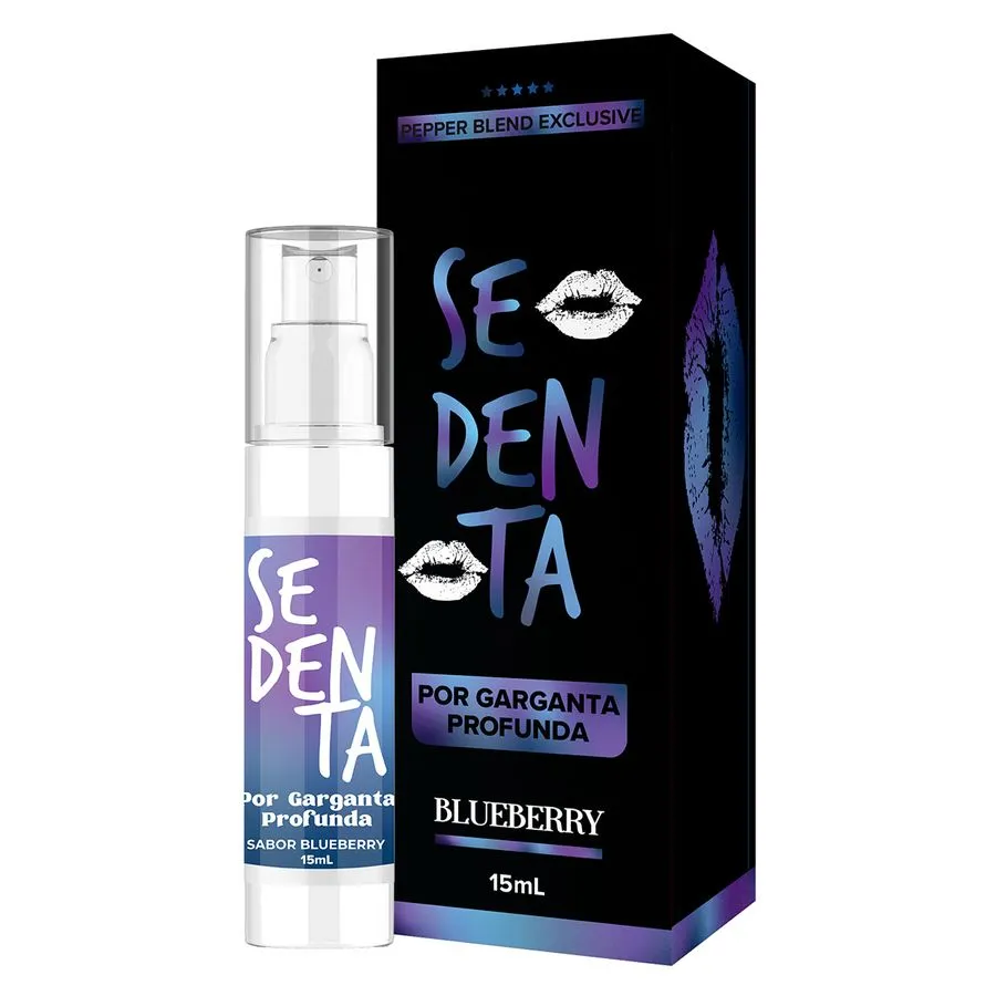 Spray Dessensibilizante Bucal Sedenta por Garganta Profunda 15ml Pepper Blend - BLUEBRRY