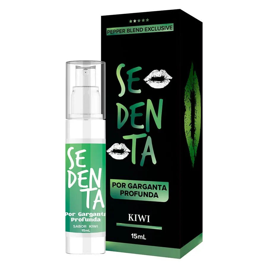 Spray Dessensibilizante Bucal Sedenta por Garganta Profunda 15ml Pepper Blend - KIWI