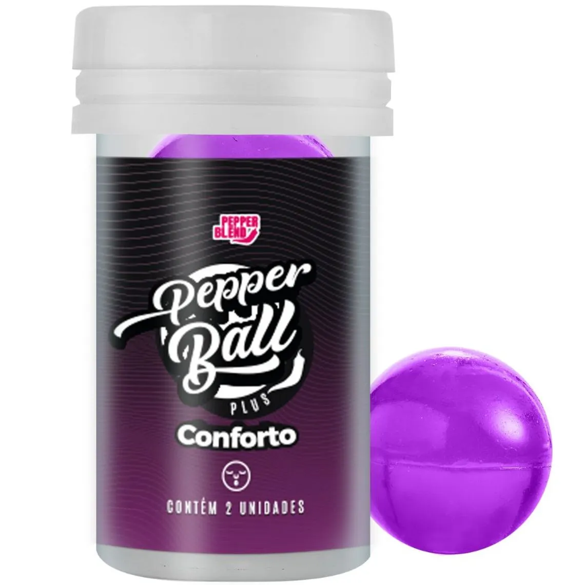 Bolinhas Lubrificantes Funcionais Beijáveis  Dessensibilizante Anal Pepper Ball 2 unidades Pepper Blend CONFORTO