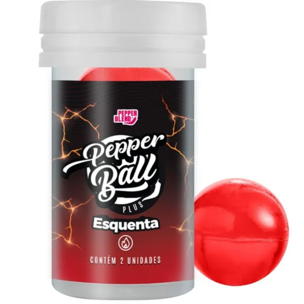 Bolinhas Lubrificantes Térmicas Beijáveis Pepper Ball 2 unidades Pepper Blend ESQUENTA