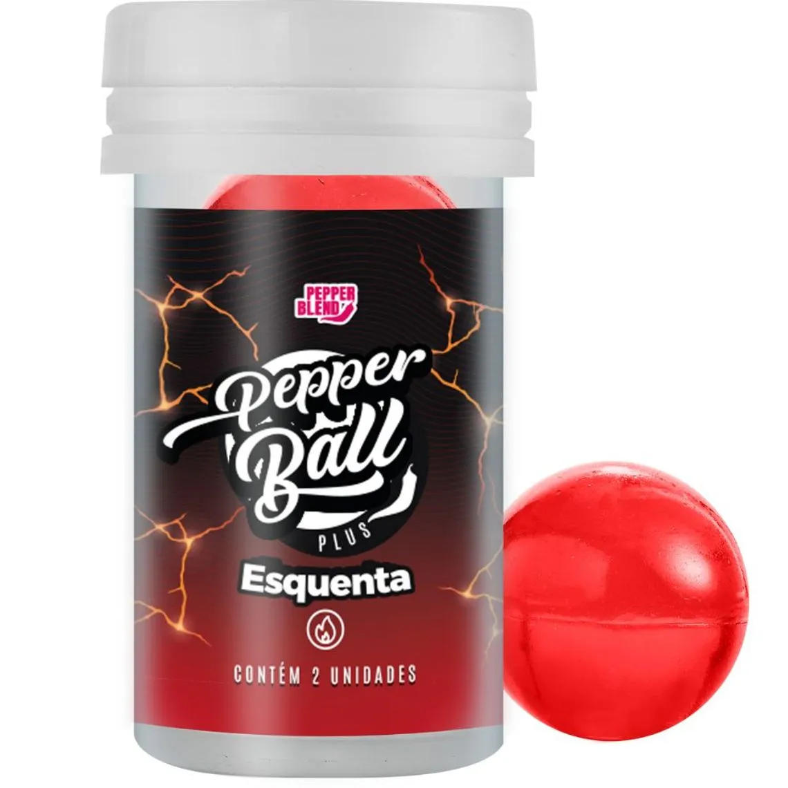 Bolinhas Lubrificantes Térmicas Beijáveis Pepper Ball 2 unidades Pepper Blend ESQUENTA