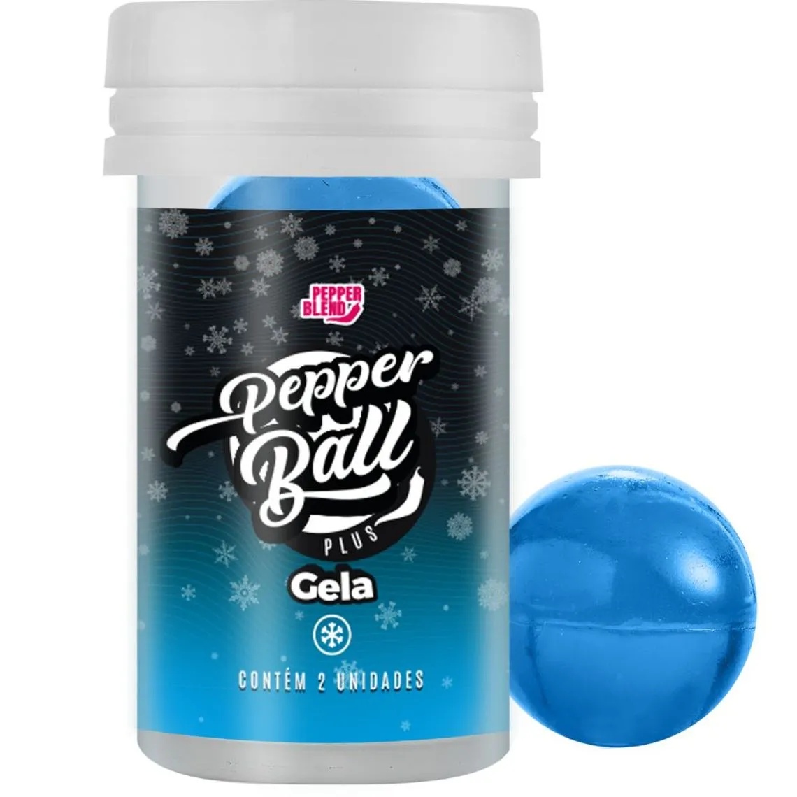 Bolinhas Lubrificantes Térmicas Beijáveis Pepper Ball 2 unidades Pepper Blend GELA