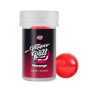 Bolinhas Lubrificantes Beijáveis Pepper Ball 2 unidades Pepper Blend MORANGO