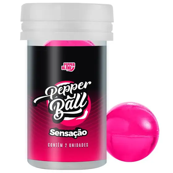 Bolinhas Lubrificantes Beijáveis Pepper Ball 2 unidades Pepper Blend SENSAÇÃO