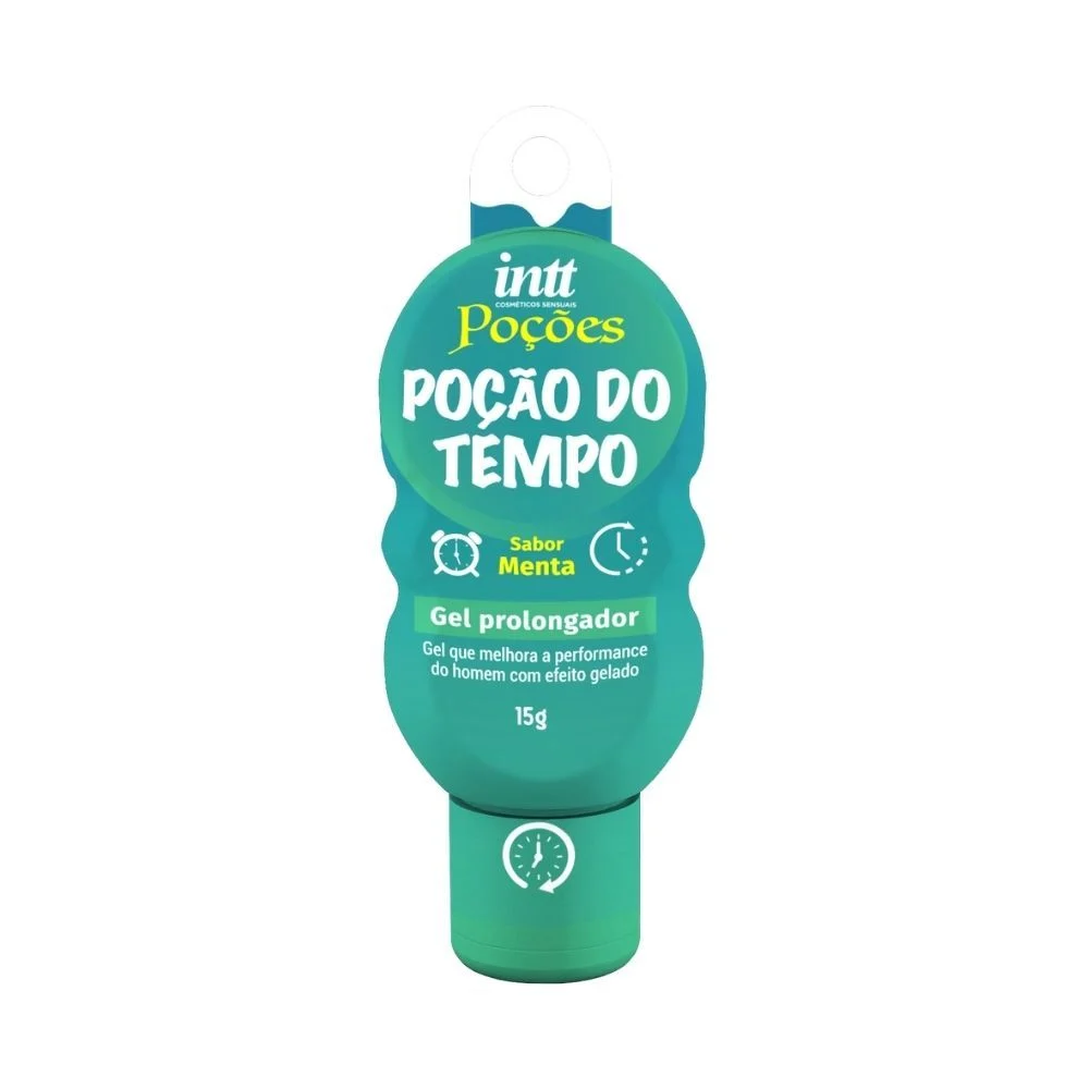 Gel Funcional Beijável Retardante Masculino 15g Intt POÇÃO DO TEMPO