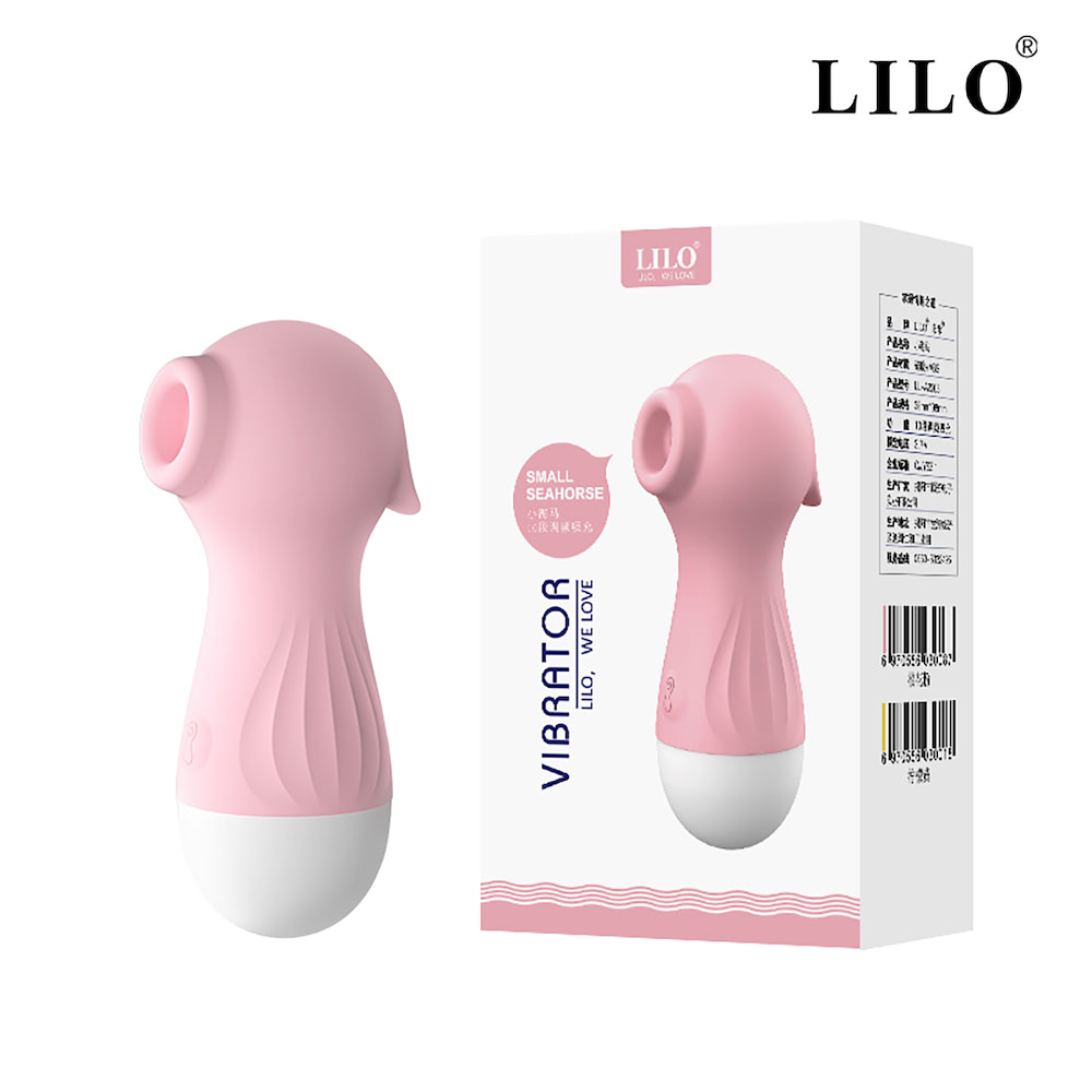 Estimulador de clitóris e de mamilos Recarregável com função de Pulsação em formato de Cavalo-marinho – LILO